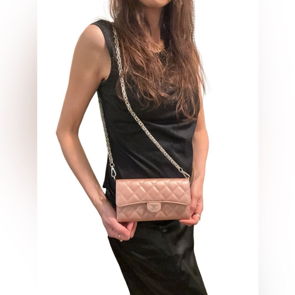 Chanel Brown Quilted Wallet Timeless Design